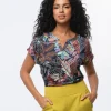 T-shirt multicolore motif