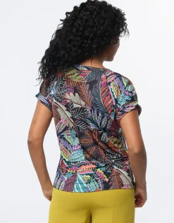 T-shirt multicolore motif