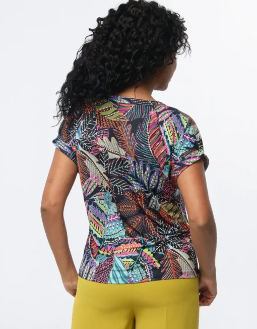 T-shirt multicolore motif