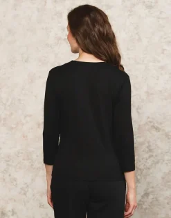 T-shirt noir fantaisie