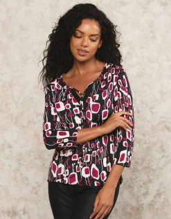 T-shirt stretch motif noi