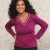 T-shirt violet coton