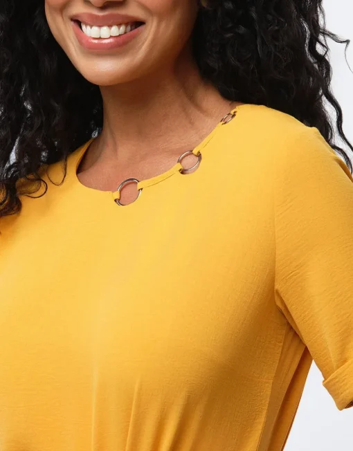 Tunique chic ocre