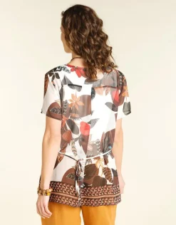 Tunique en voile marron