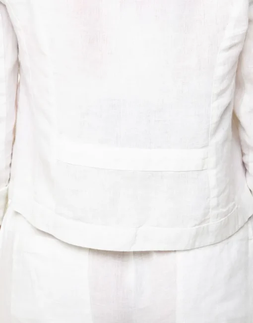 Veste 100% lin blanc