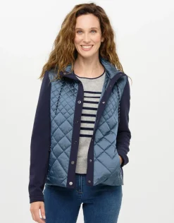Veste bi-matière marine