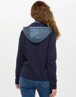 Veste bi-matière marine
