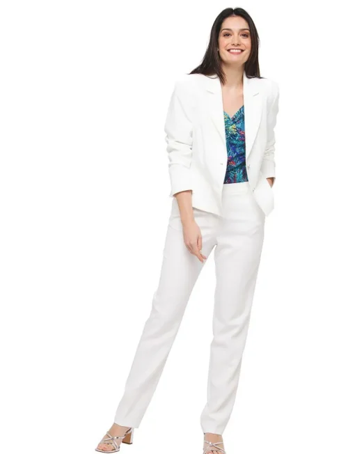 Veste blazer écrue