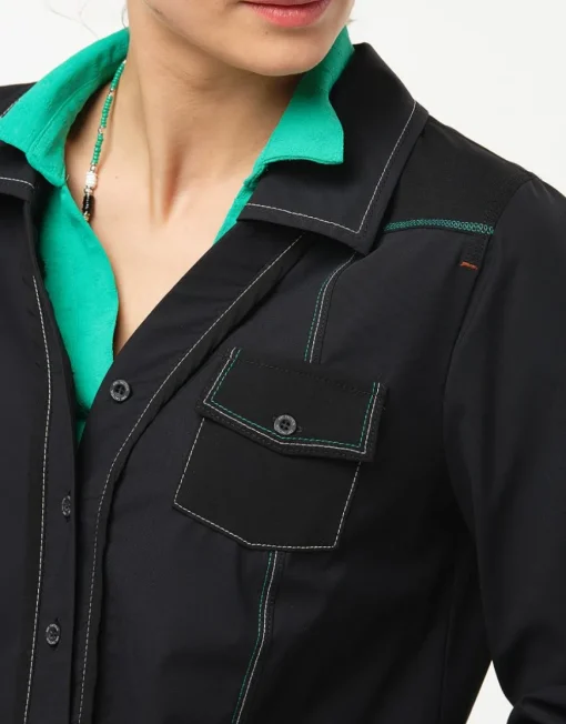 Veste chemise noire