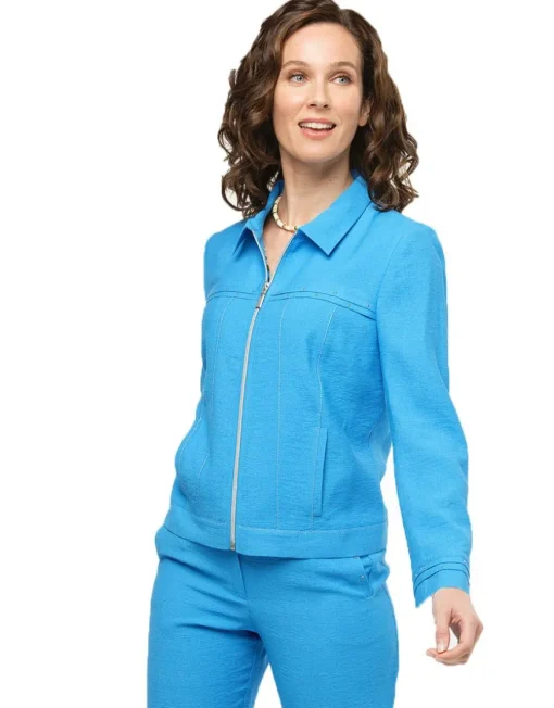 Veste chic bleu azur