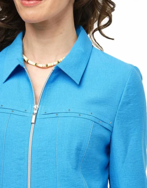 Veste chic bleu azur