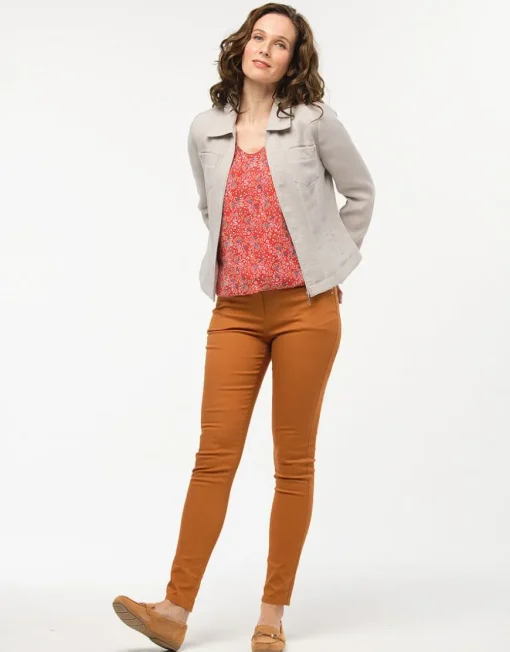 Veste chic courte beige