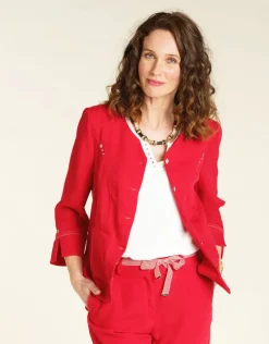 Veste chic rouge