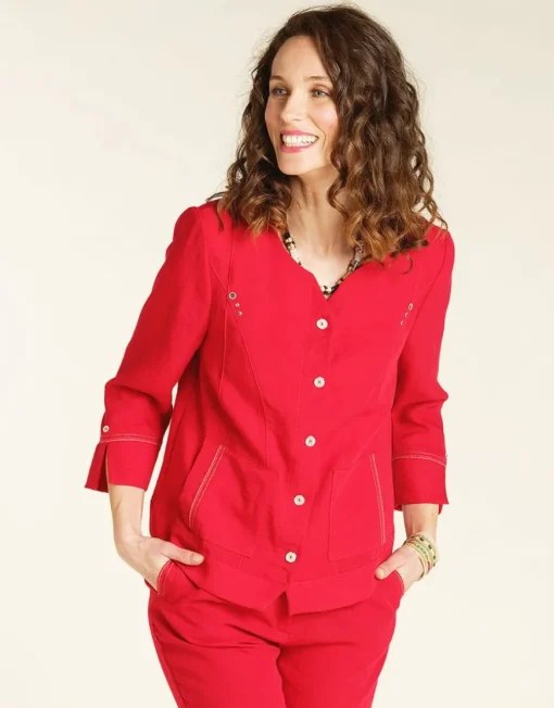 Veste chic rouge