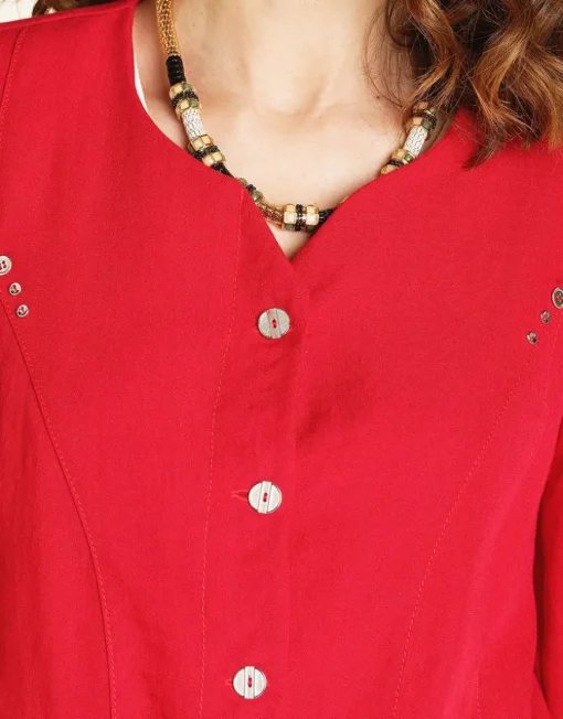 Veste chic rouge