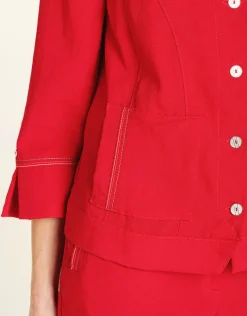 Veste chic rouge