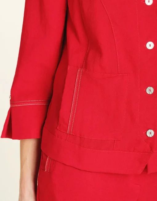Veste chic rouge