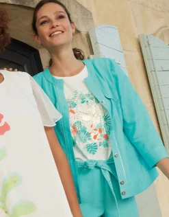 Veste chic turquoise