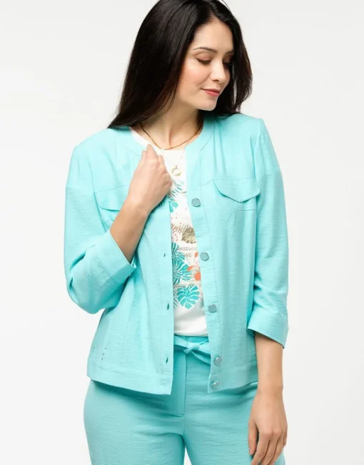 Veste chic turquoise