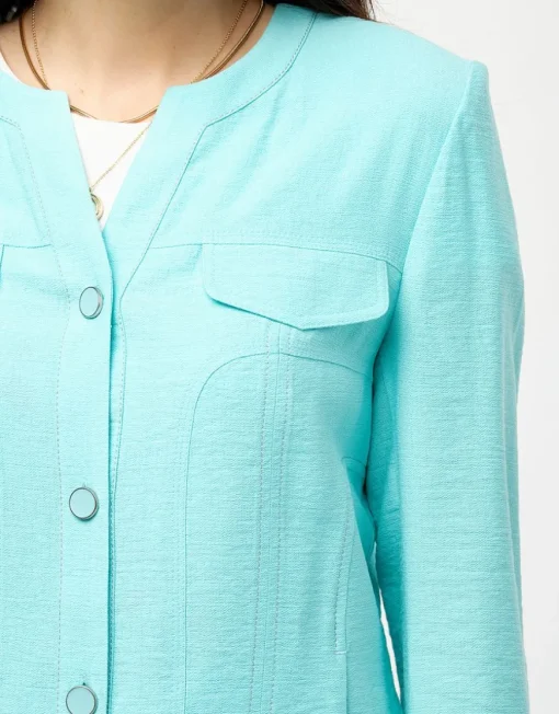 Veste chic turquoise