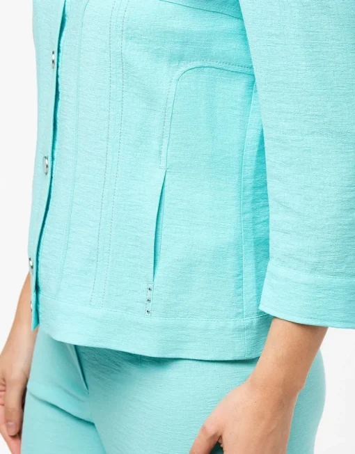 Veste chic turquoise