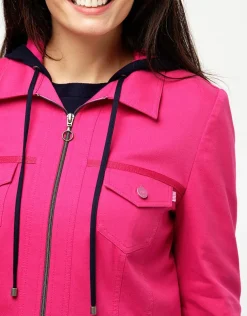 Veste coton fuchsia