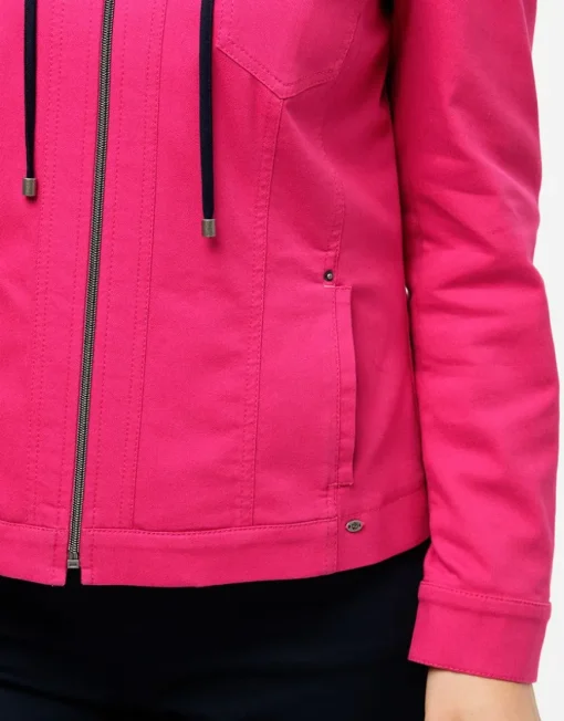 Veste coton fuchsia