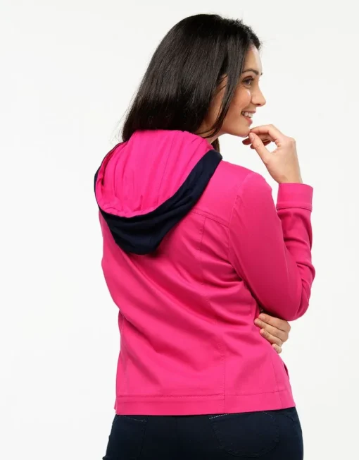 Veste coton fuchsia