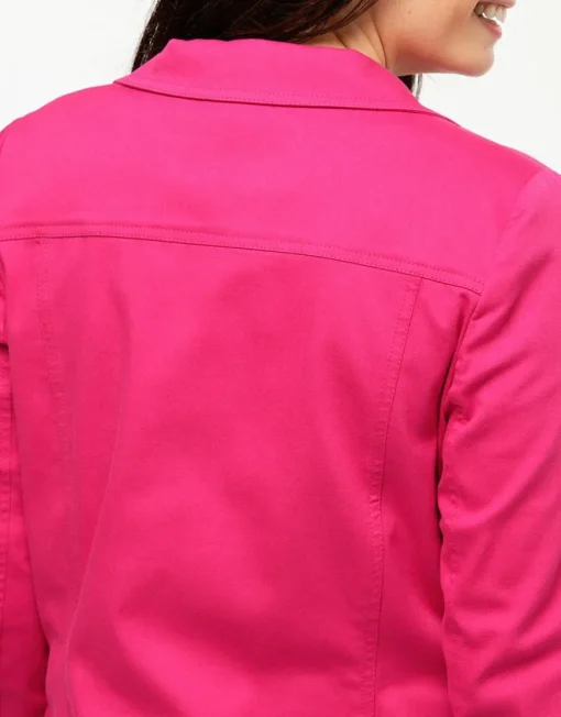 Veste coton fuchsia