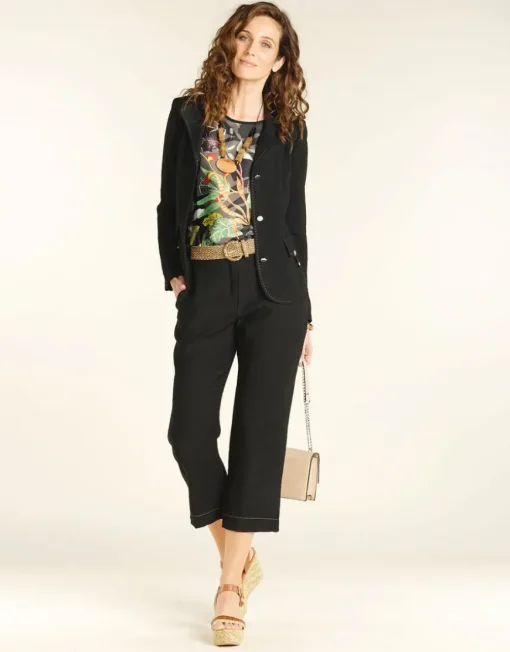 Veste droite chic noire