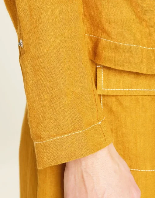 Veste lin safran