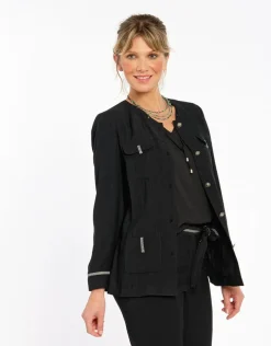 Veste saharienne noire