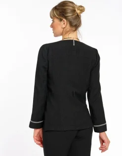 Veste saharienne noire