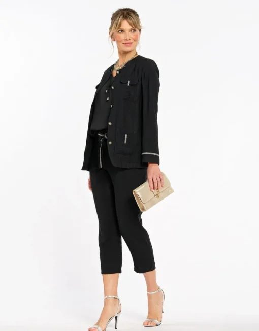 Veste saharienne noire