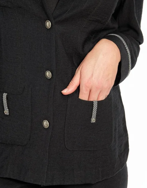 Veste saharienne noire