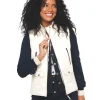 Veste sans manches beige