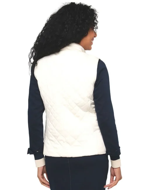 Veste sans manches beige