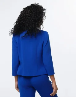 Veste tailleur chic bleu