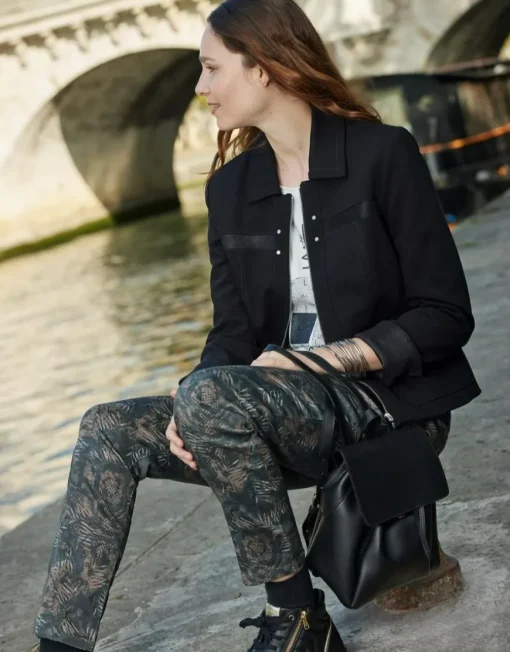 Veste tailleur noire chic
