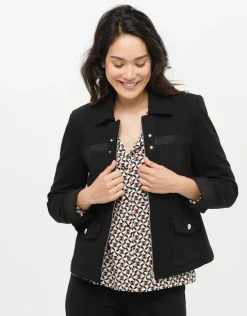 Veste tailleur noire chic