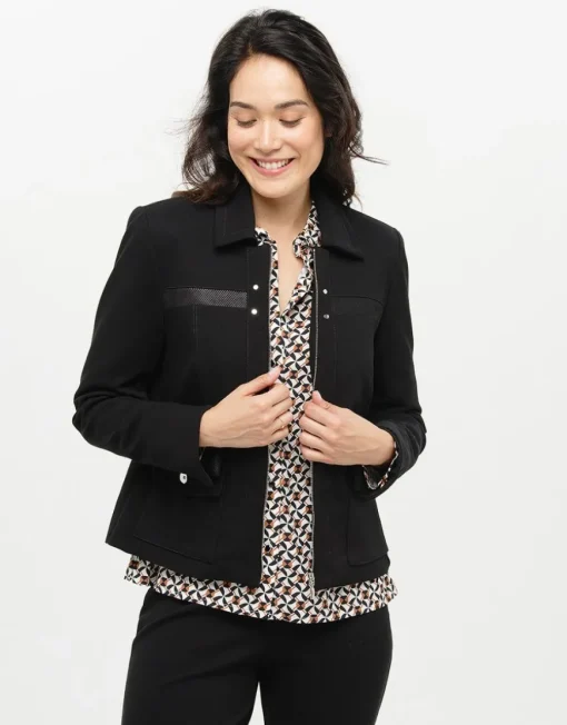 Veste tailleur noire chic