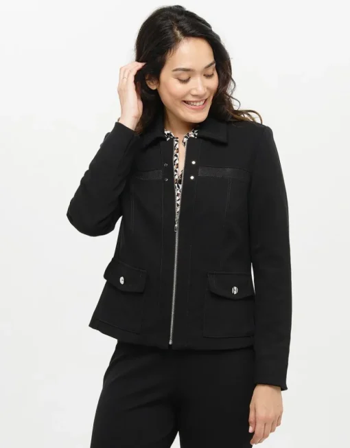 Veste tailleur noire chic